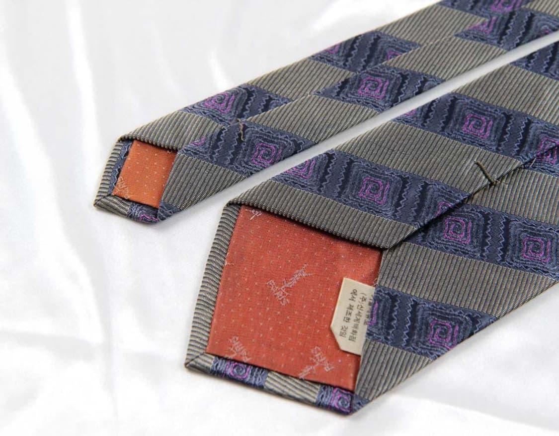 입생로랑 8.4cm A등급 남자 명품 넥타이 상품이미지4