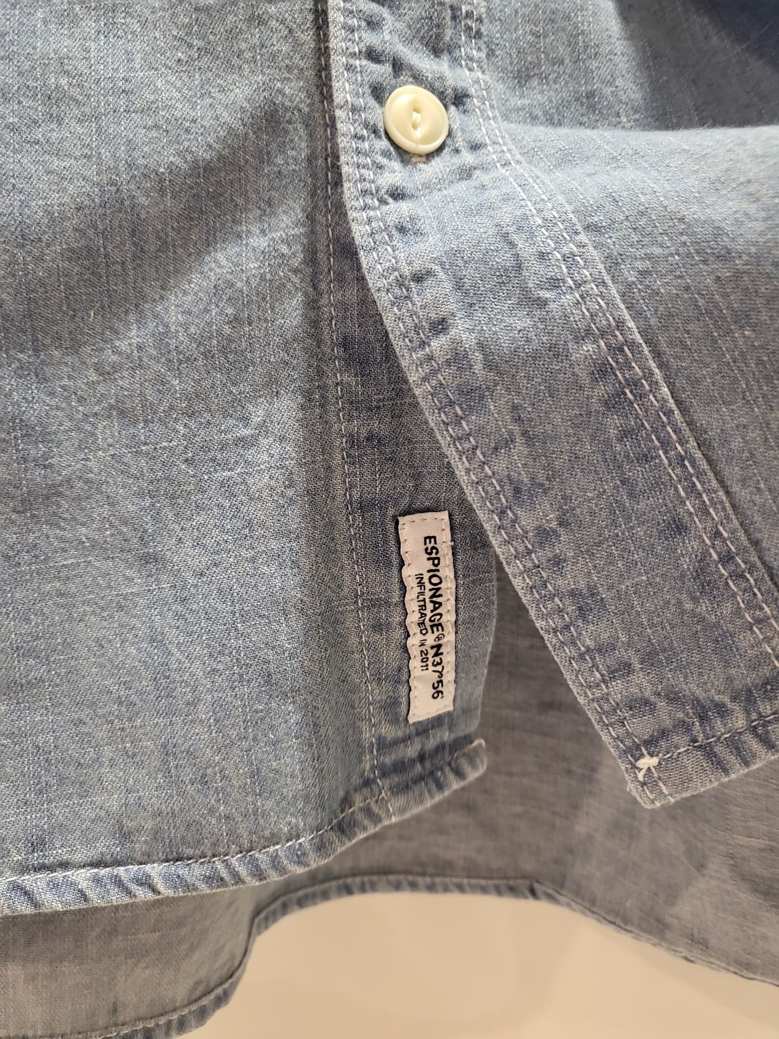 택포♦️새상품♦️에스피오나지 청 남방 데님 셔츠 espionage 자켓 상품이미지4