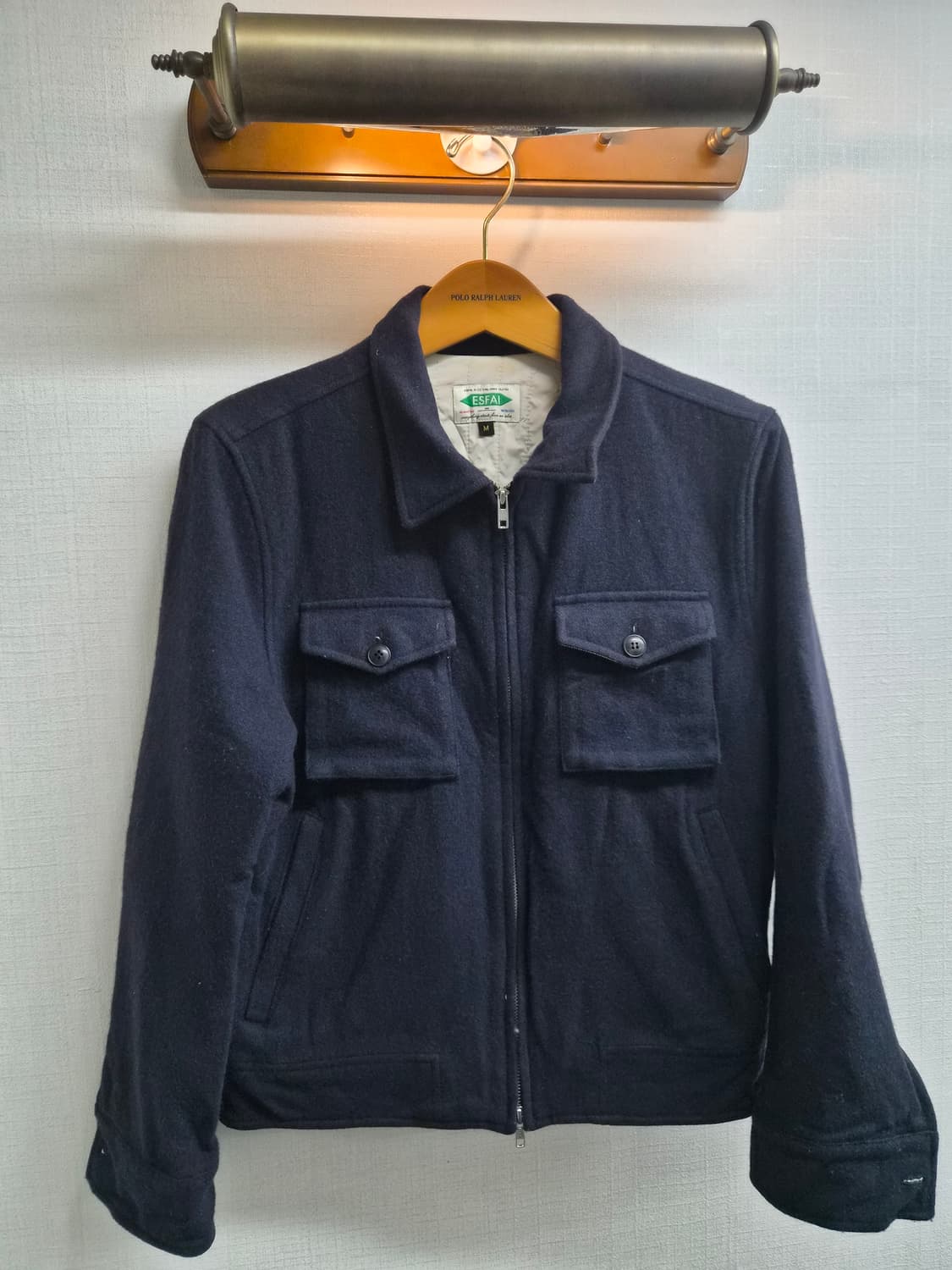 M) ESFAI 에스파이 울 블루종 자켓 팝니다 상품이미지1