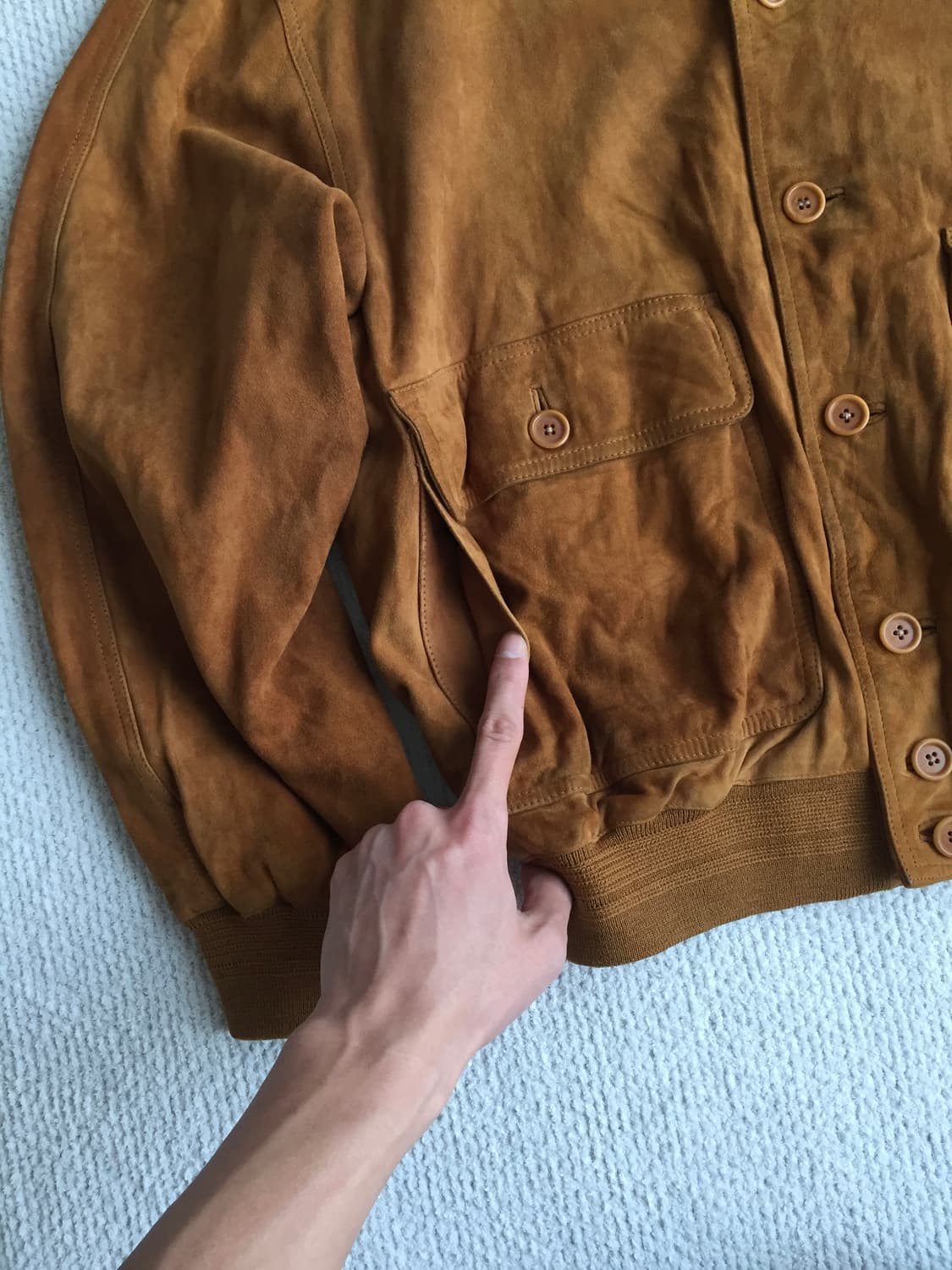 80’s 헤비 고트 스웨이드 a1 자켓 상품이미지4