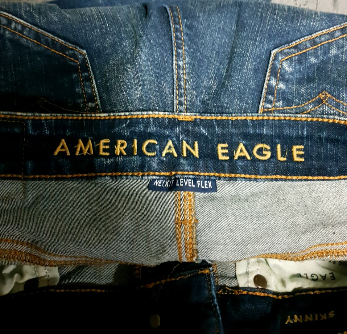 아메리칸이글 스키니 디스트로이드 워싱 스판 데님 팬츠 (30) 상품이미지4