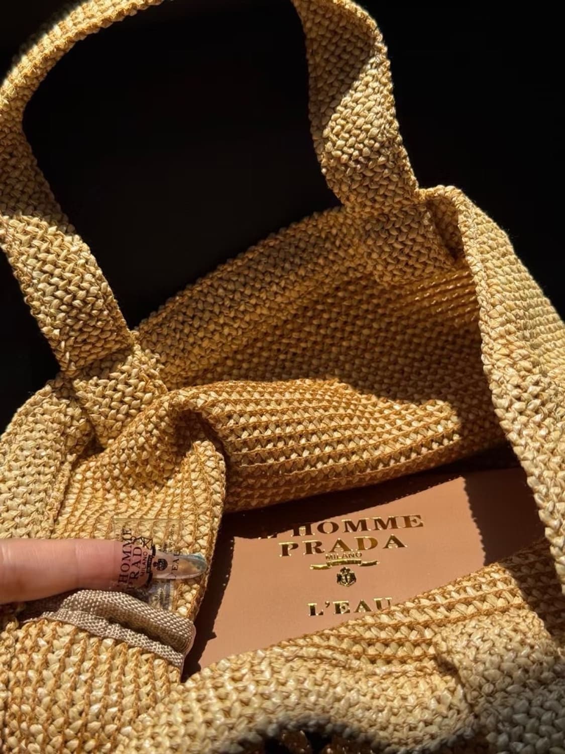 프라다뷰티 르옴므 에코백 네트백 브라운  상품이미지3