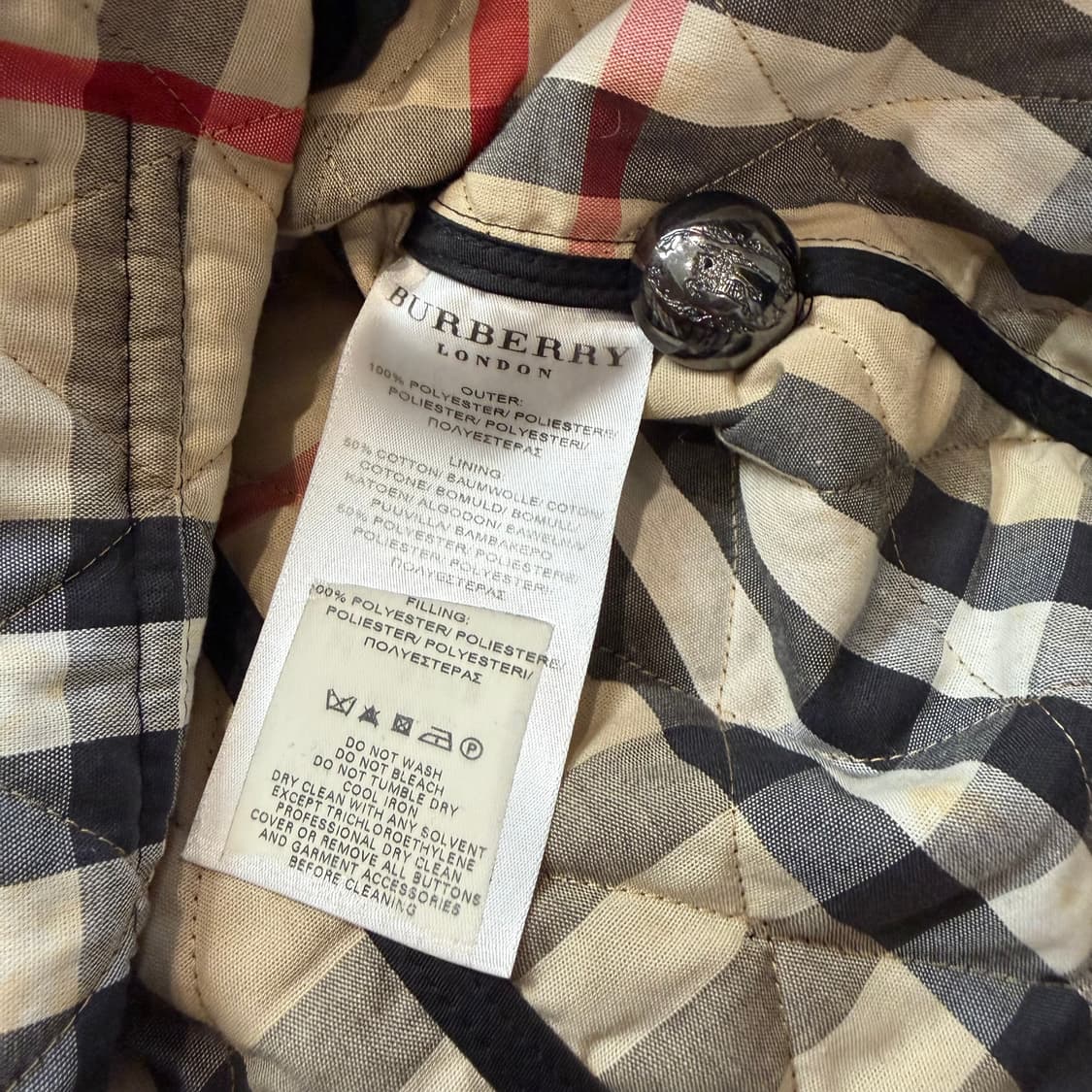버버리 (W) 다이아 몬드 퀄팅 자켓 상품이미지4