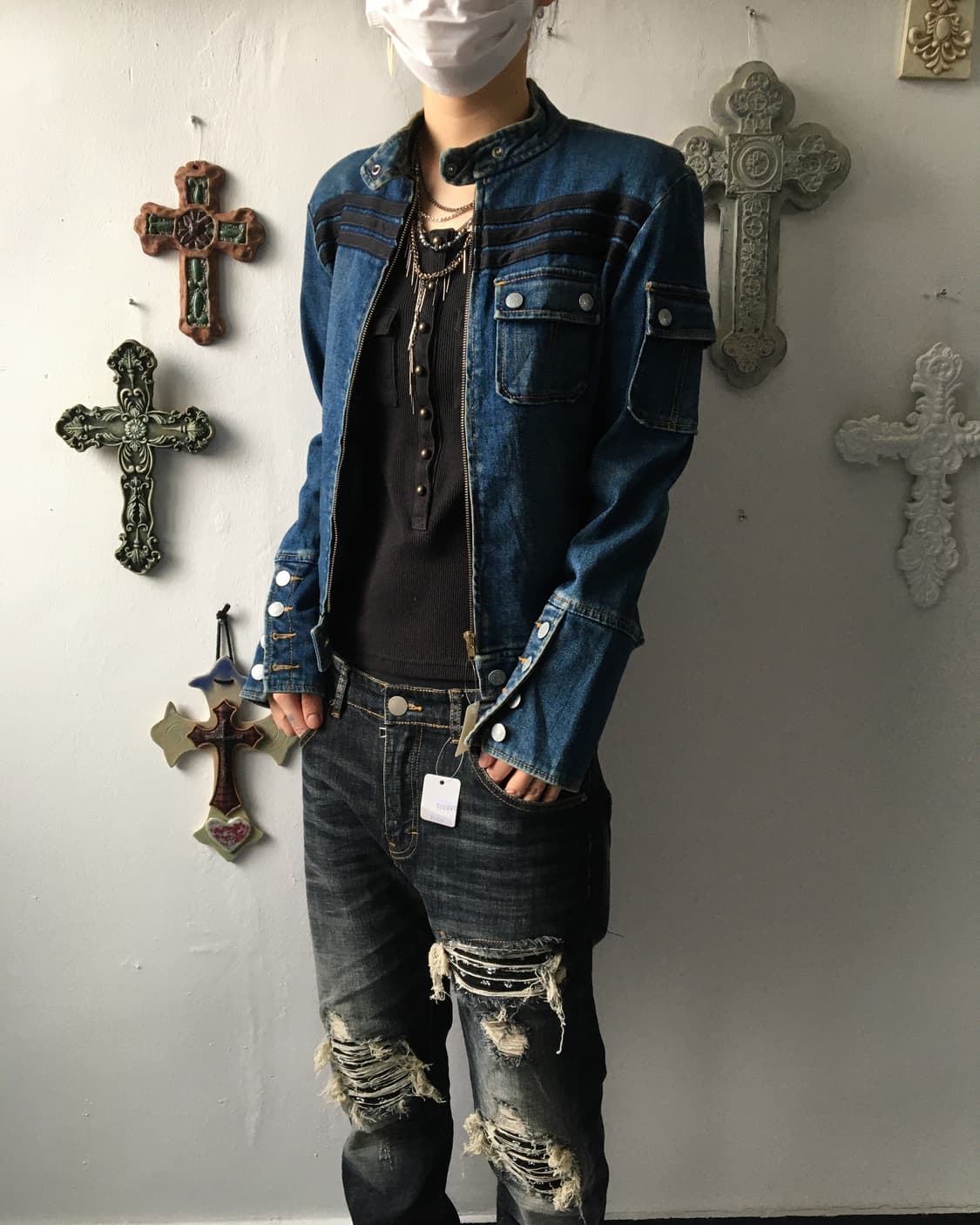 Line detail denim jacket 상품이미지6