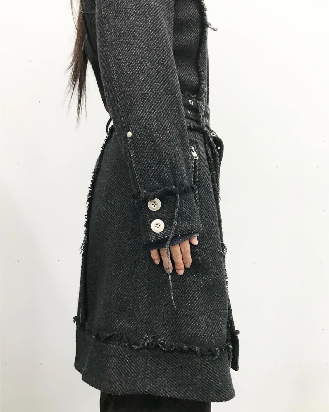 Algonquins cut-off belt coat 상품이미지1