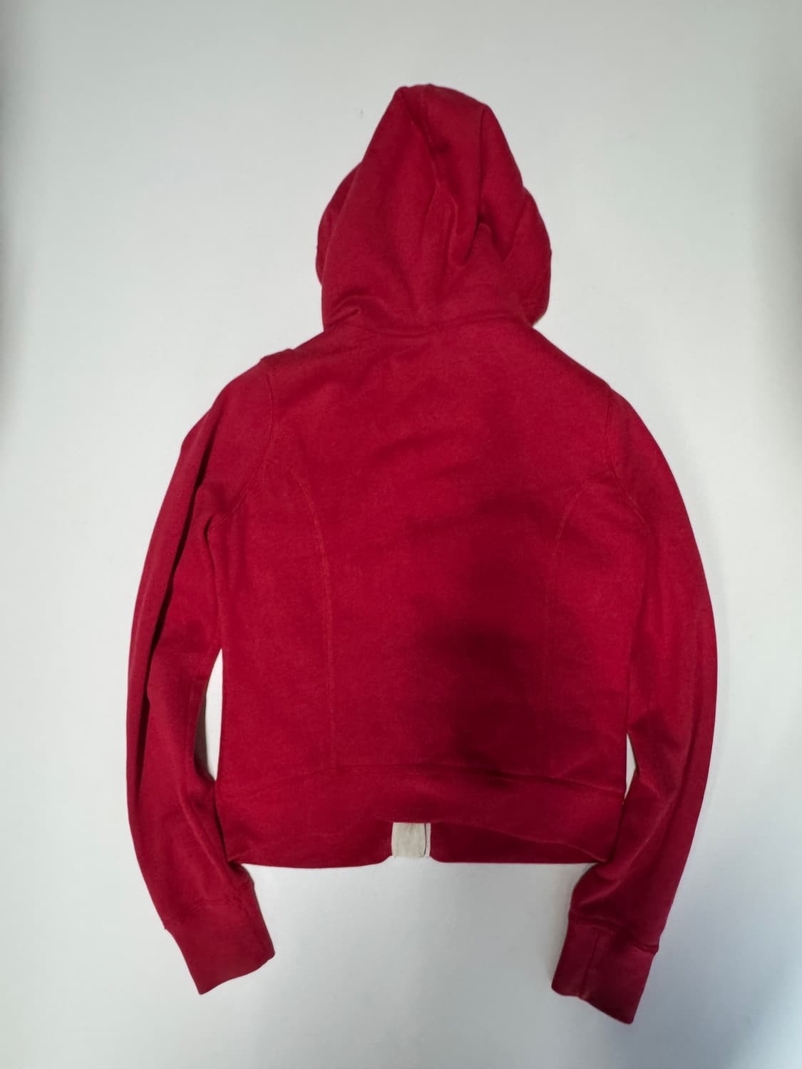 희귀!! 여성 아베크롬비 스펠 로고 양털 후드 자켓 레드 상품이미지2