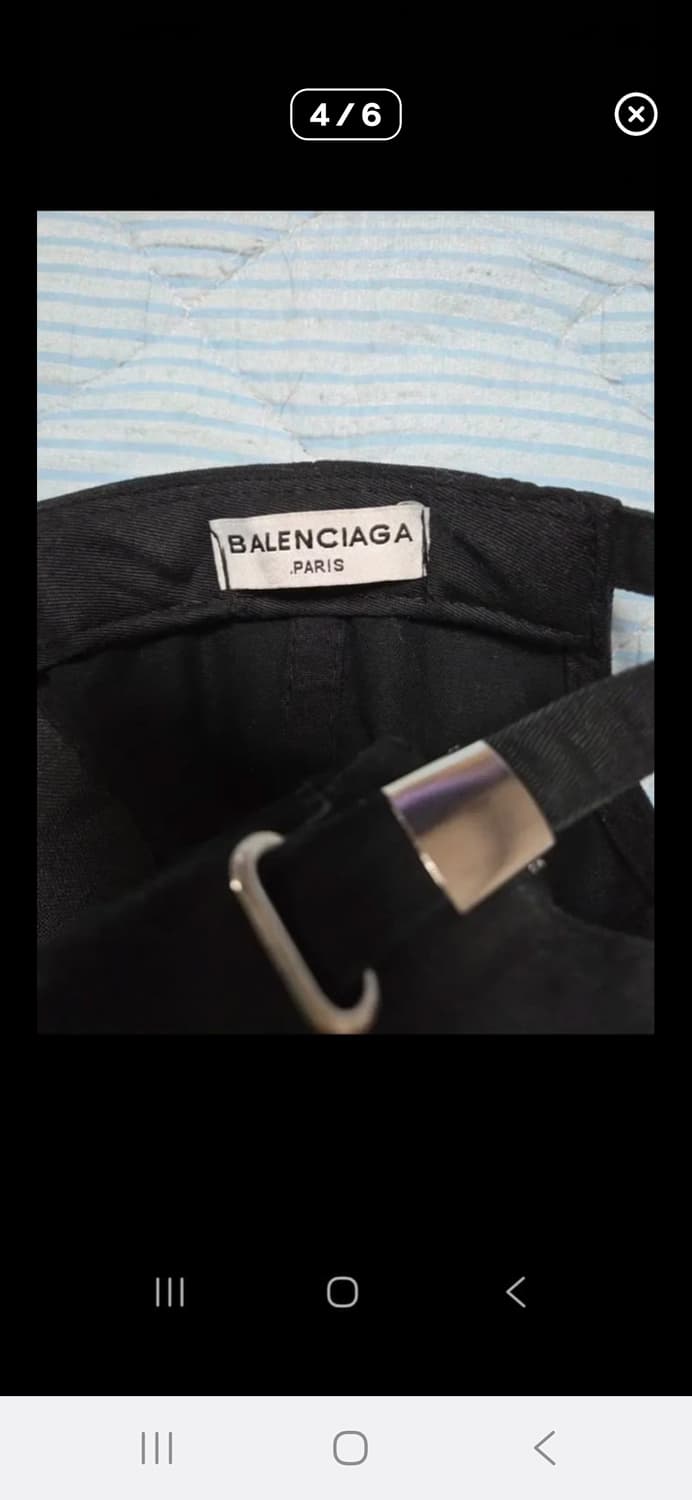 발렌시아가 블랙 볼캡 56~ 상품이미지4