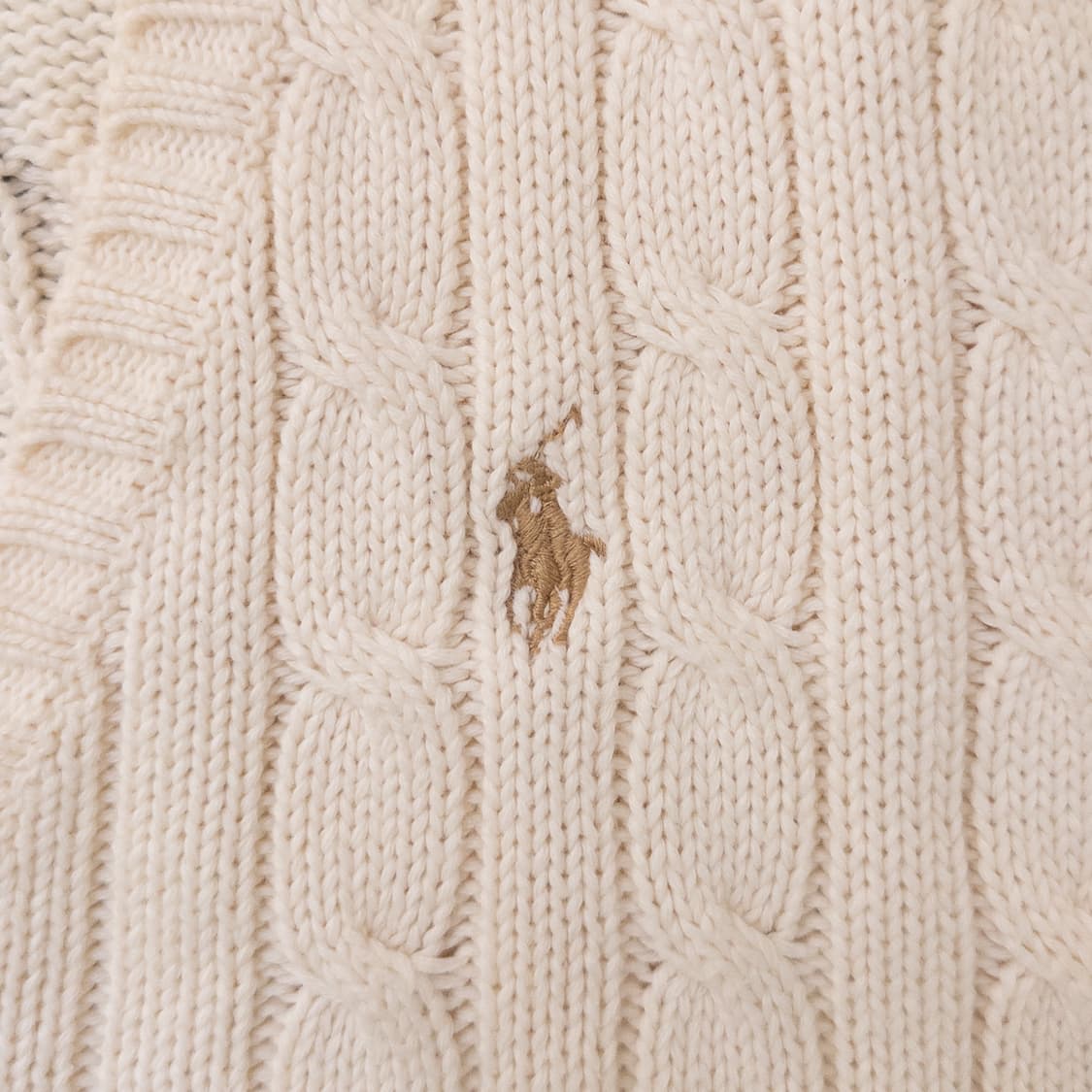 폴로랄프로렘 코튼 크림 스웨터 상품이미지6