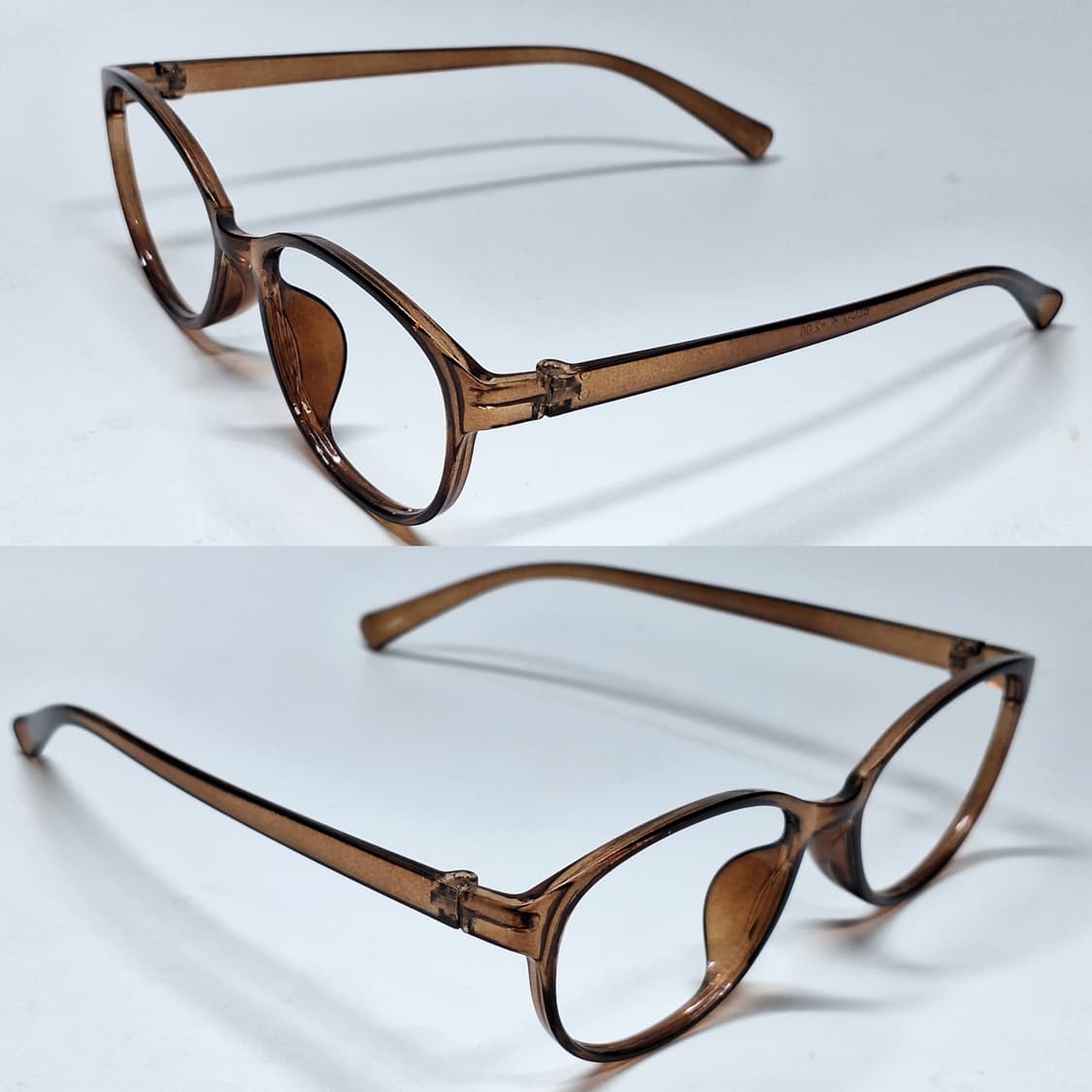 일본 빈티지 보스턴 브라운 뿔테 안경테 134mm BLC-2 y2k 상품이미지6