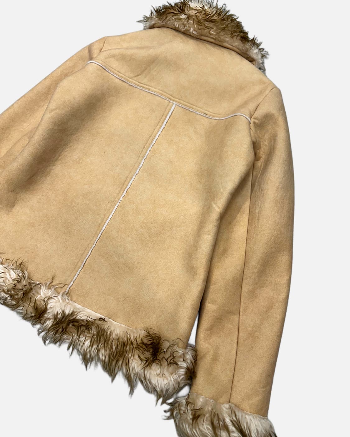 beige fur shearling jacket 상품이미지8