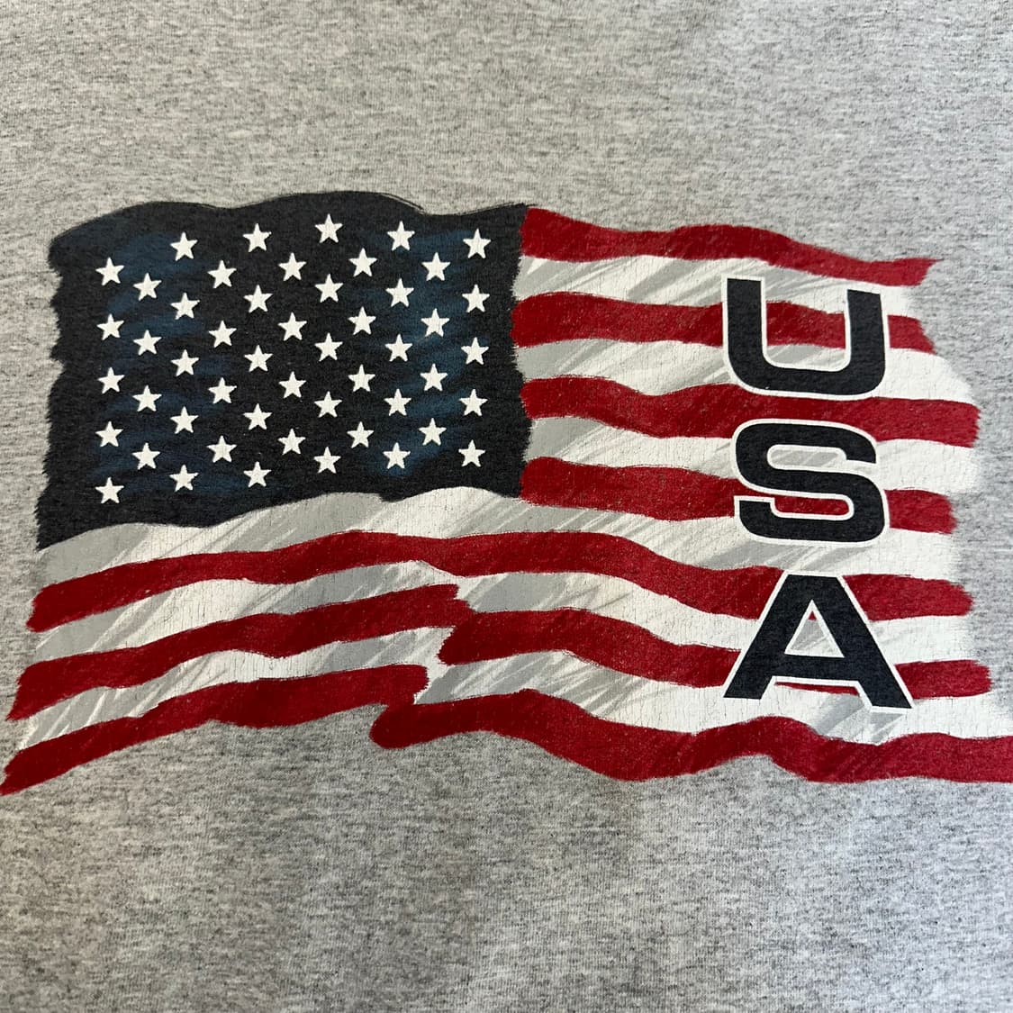 헤인즈 헤비웨이트 USA 성조기 반팔티XL 상품이미지3