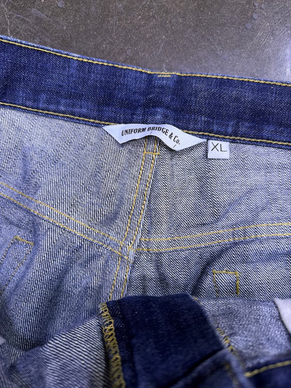 유니폼브릿지 셀비지 데님팬츠 딥인디고 XL 상품이미지10