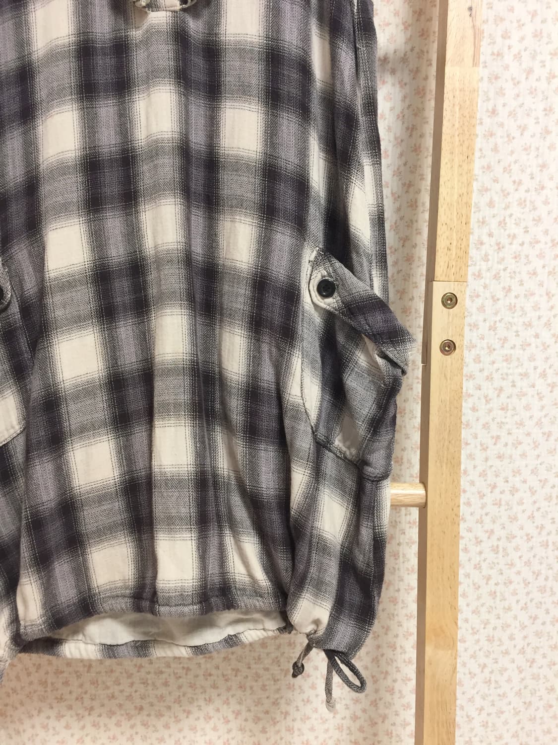 빈티지 퍼플그레이 체크 나시원피스 상품이미지6