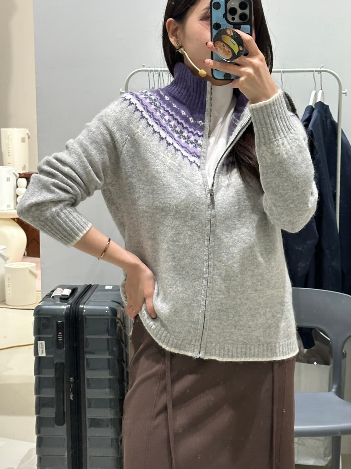 에디바우어 콜렉티블스 앙고라 집업 니트 상품이미지9