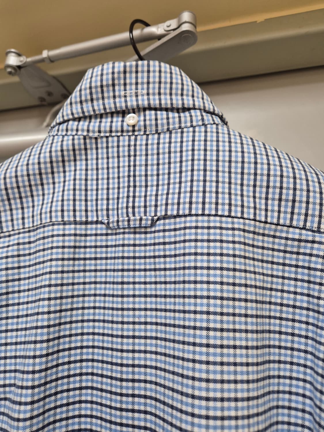 톰브라운 옥스포드 체크셔츠 블루 1사이즈 정품 상품이미지6