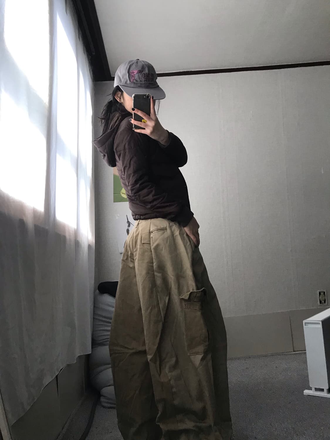 나이키 브라운 후드 패딩 상품이미지5