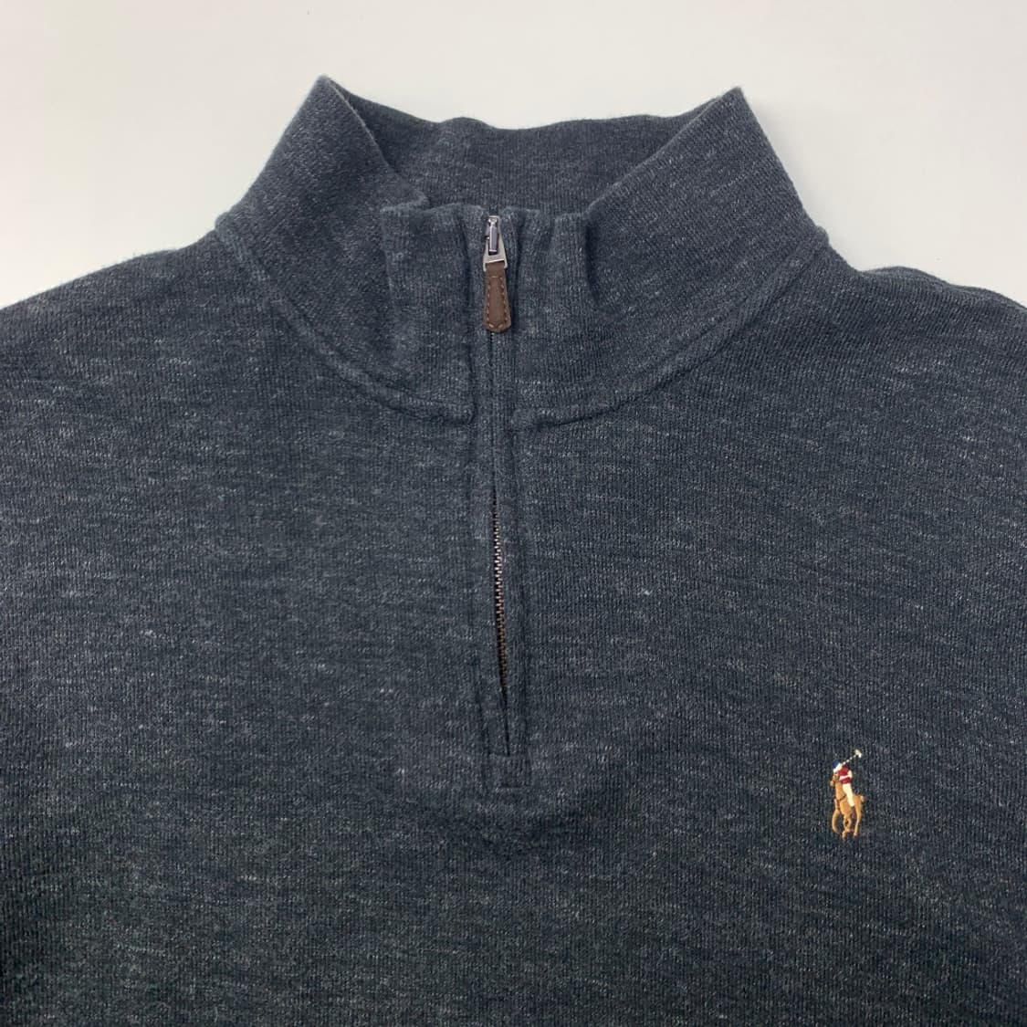 [L/정품] 폴로 랄프로렌 반집업 니트 차콜 L1-0009 상품이미지3