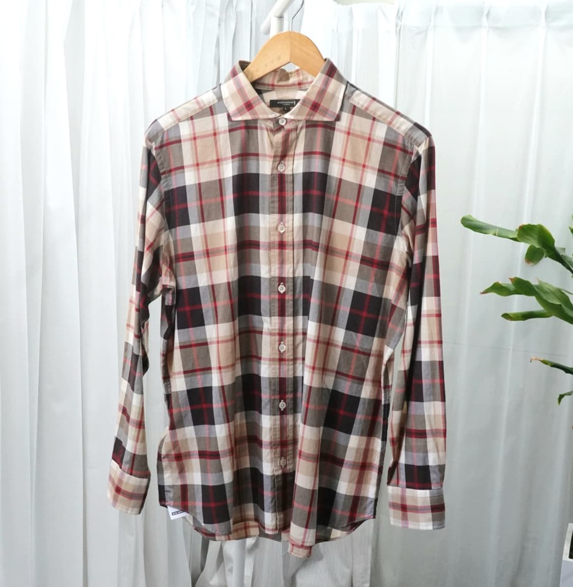 매킨토시 런던 하우스 체크 코튼 셔츠 1948 상품이미지1