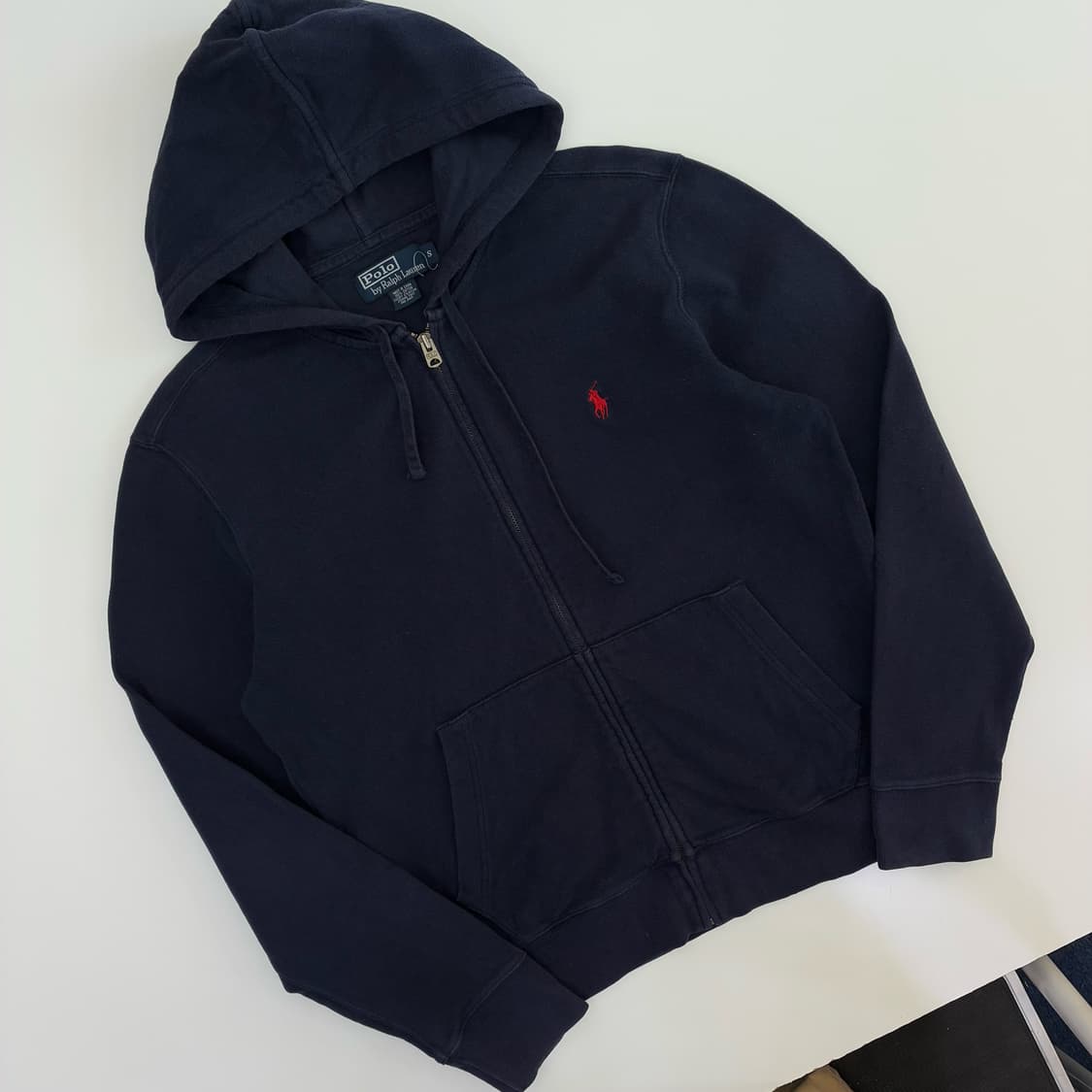 Polo  폴로 랄프로렌 자수 코튼 네이비 후드집업 상품이미지1