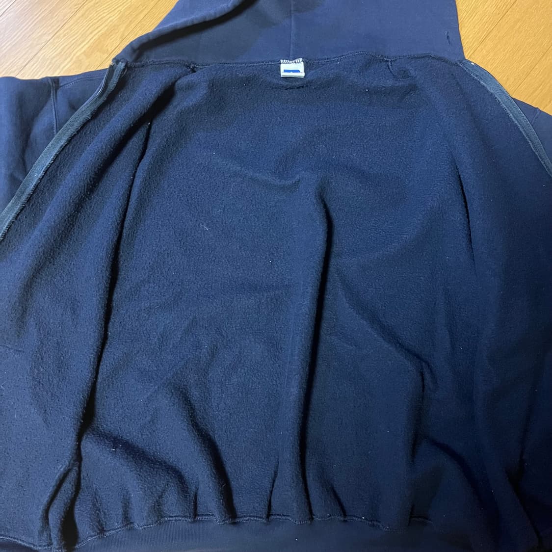 [XL] 90s 빈티지 러셀 후드집업 네이비 상품이미지3