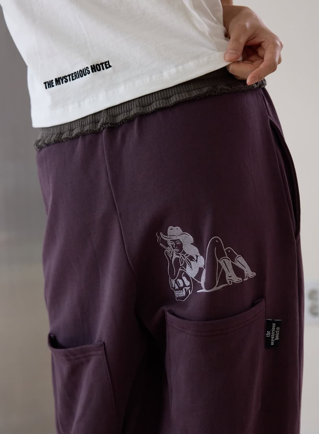 WESTERN GRL SWEAT PT PURPLE 상품이미지1