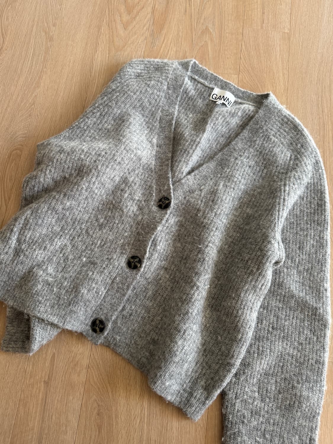 GANNI 가니 여성 알파카 블렌드 가디건 상품이미지1