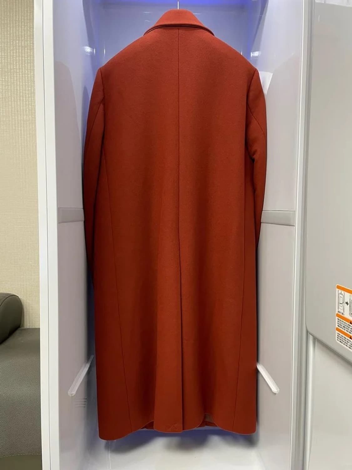 우영미 오렌지 캐시미어 오버핏 코트 46사이즈 상품이미지2
