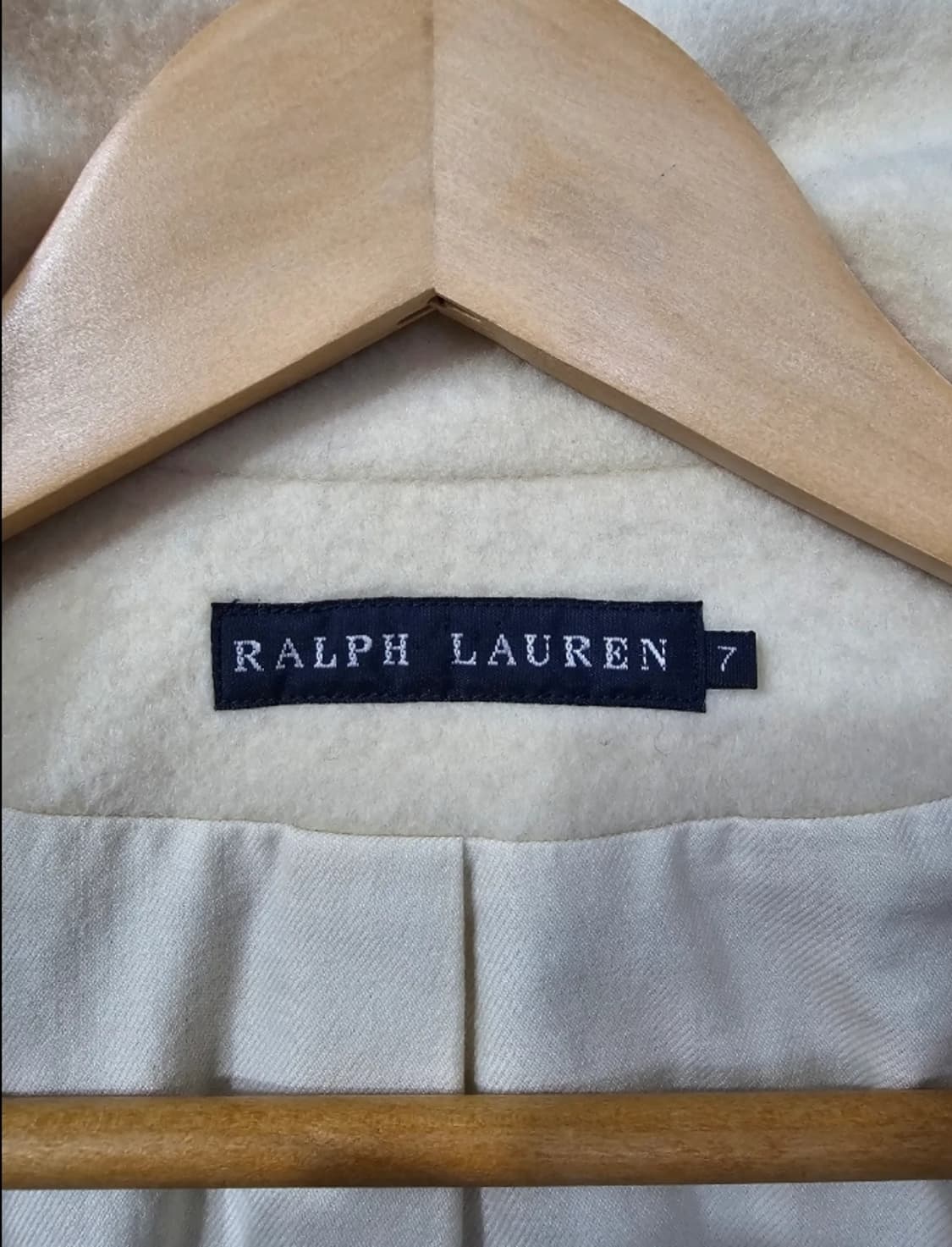 폴로  랄프로렌 더블 버튼 캐시미어 숏 코트아이보리 ~55반 상품이미지7