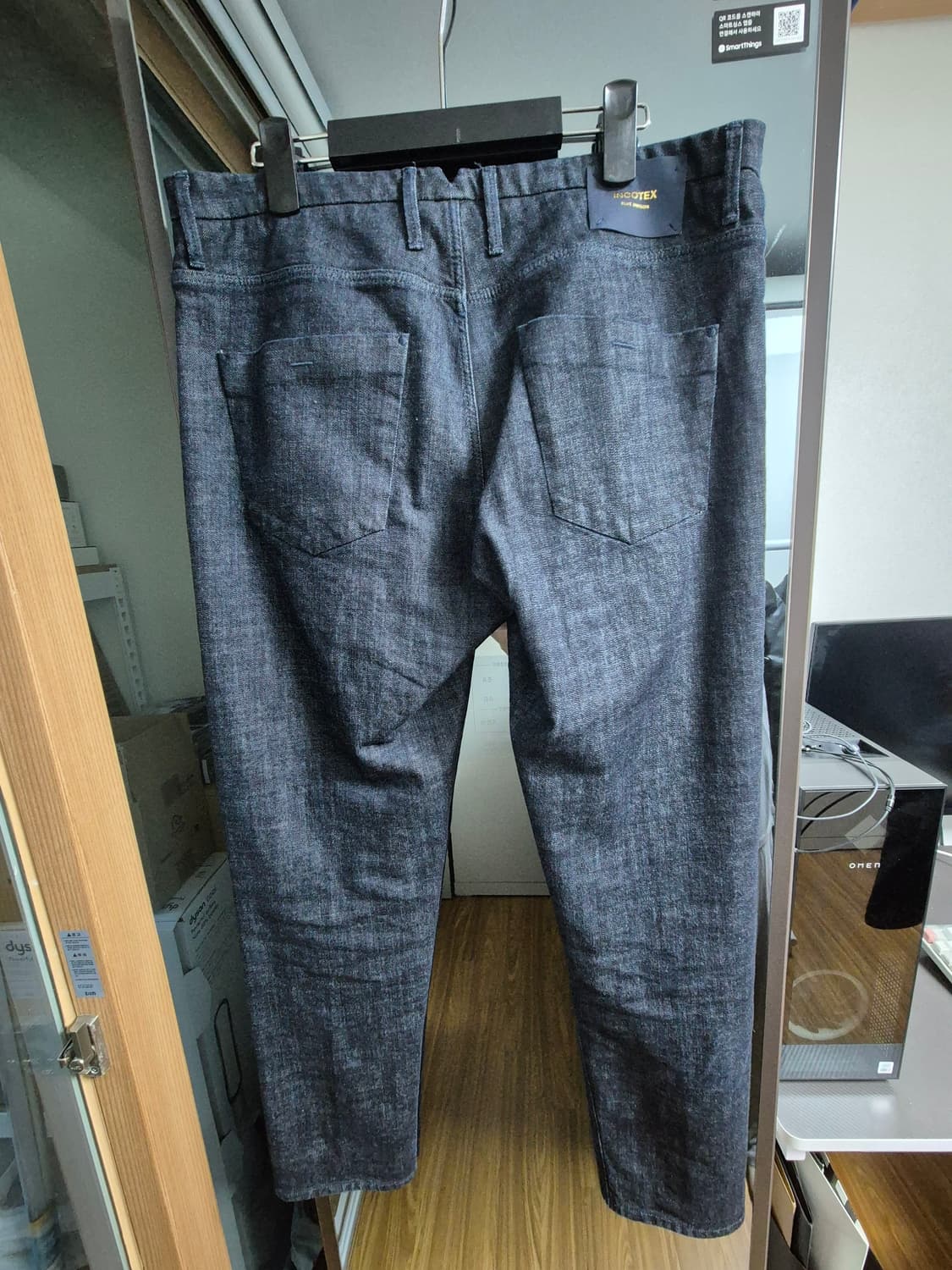 슬로웨어 테이퍼드핏 생지 데님 팬츠 34 상품이미지3