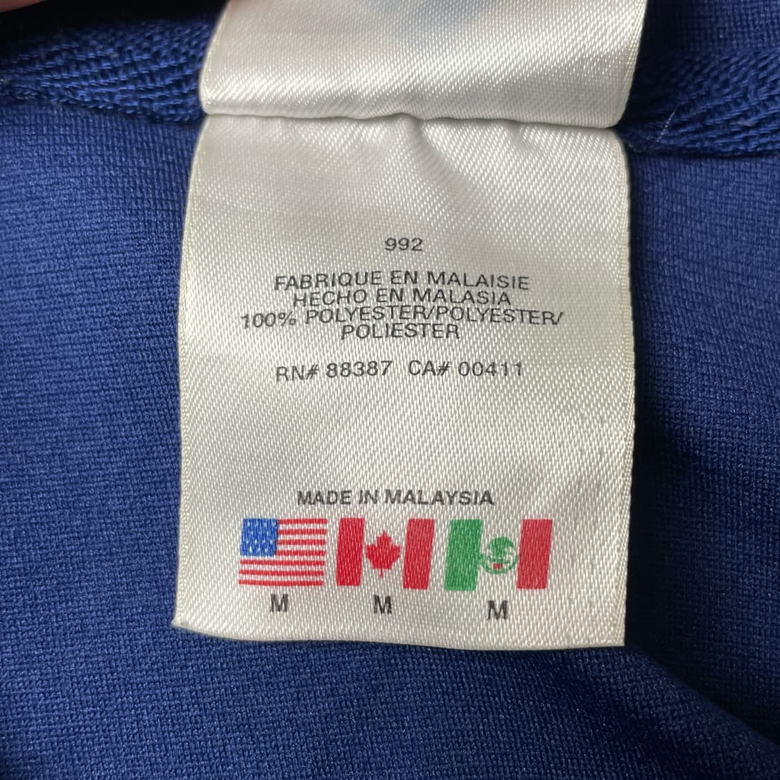 ADIDAS 1990s 아디다스 빈티지 블루 후드티 A00525 상품이미지9