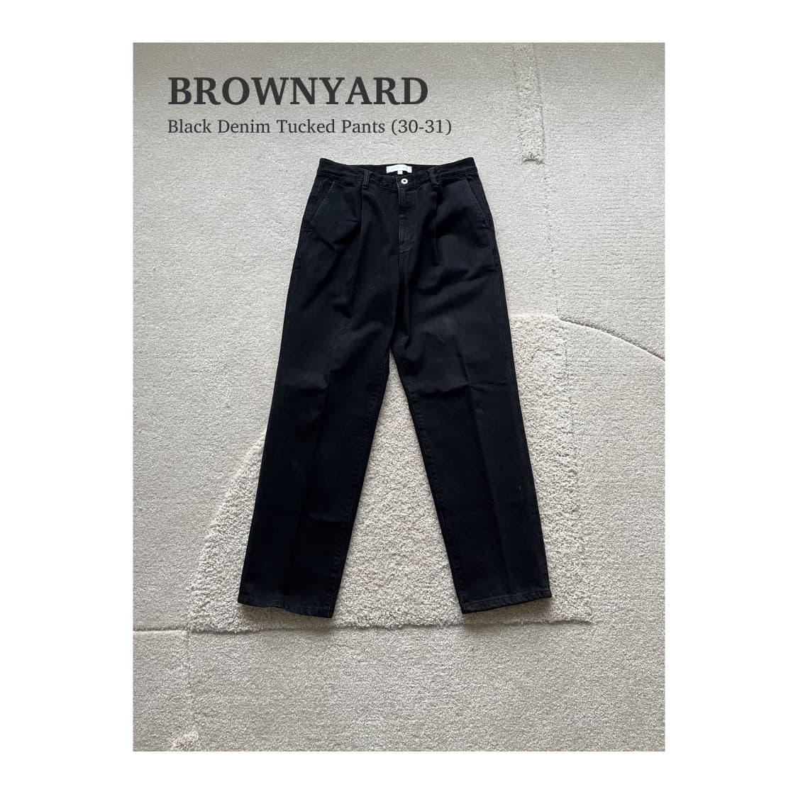 브라운야드 원턱 데님 팬츠 (30-31) 상품이미지1
