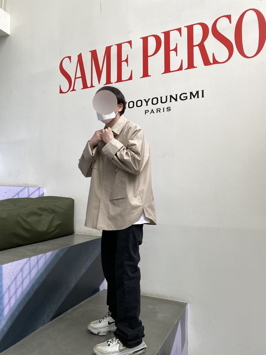 우영미 21SS 고리셔츠 베이지 52사이즈 상품이미지7