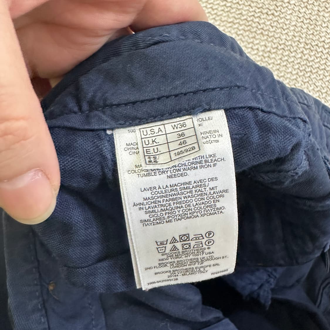 36 브룩스브라더스 코튼 버뮤다 쇼츠 0401D 상품이미지3