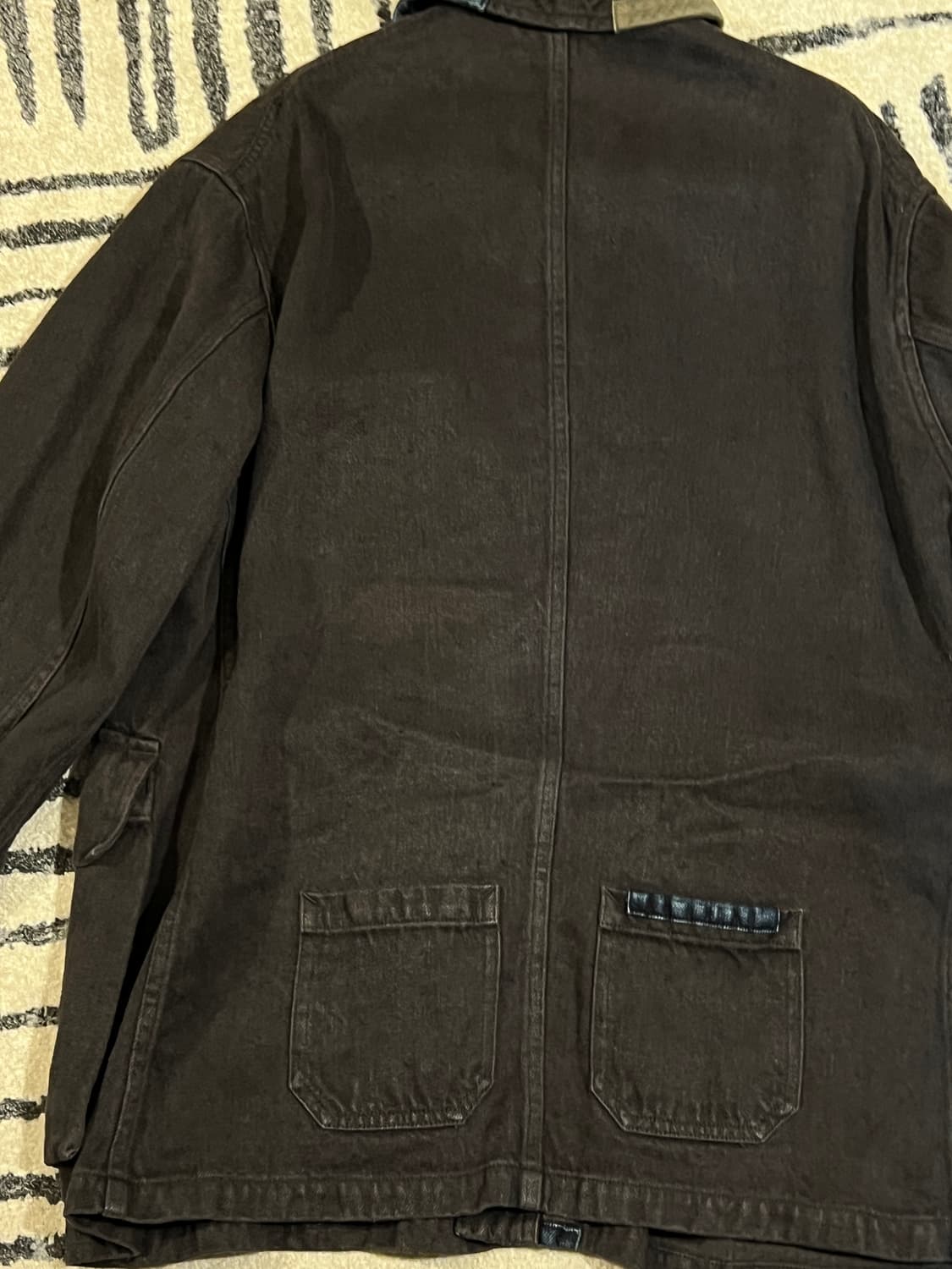 [100/48] 나이젤 카본 워크자켓 리페어 헴프데님 상품이미지6