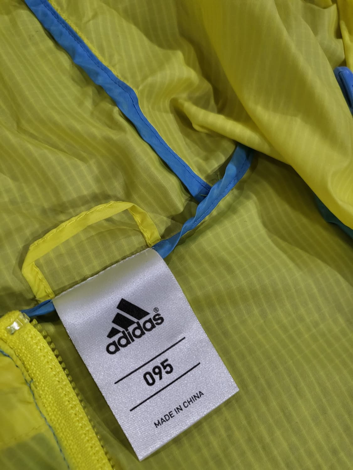 Adidas 블루·옐로우 바람막이 자켓 상품이미지4