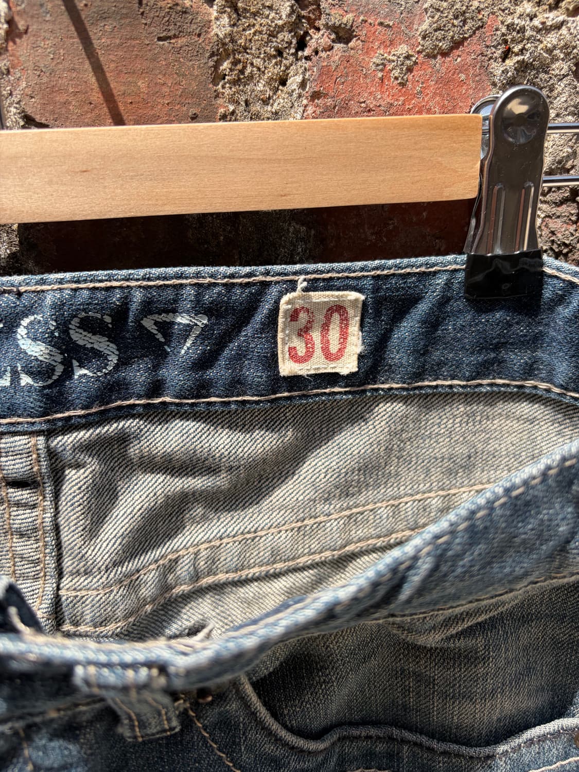 GUESS 빈티지 워시드 데님 팬츠 30  상품이미지8