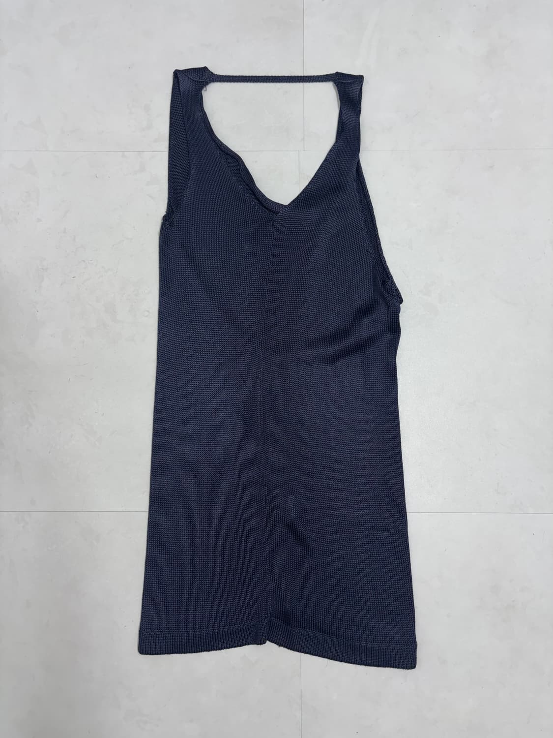 GLOSSY DEEP NAVY DRESS 상품이미지9