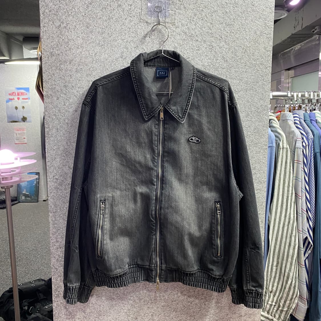 로맨틱 크라운 샤이닝로고 워시드 데님 자켓 B4474 상품이미지2