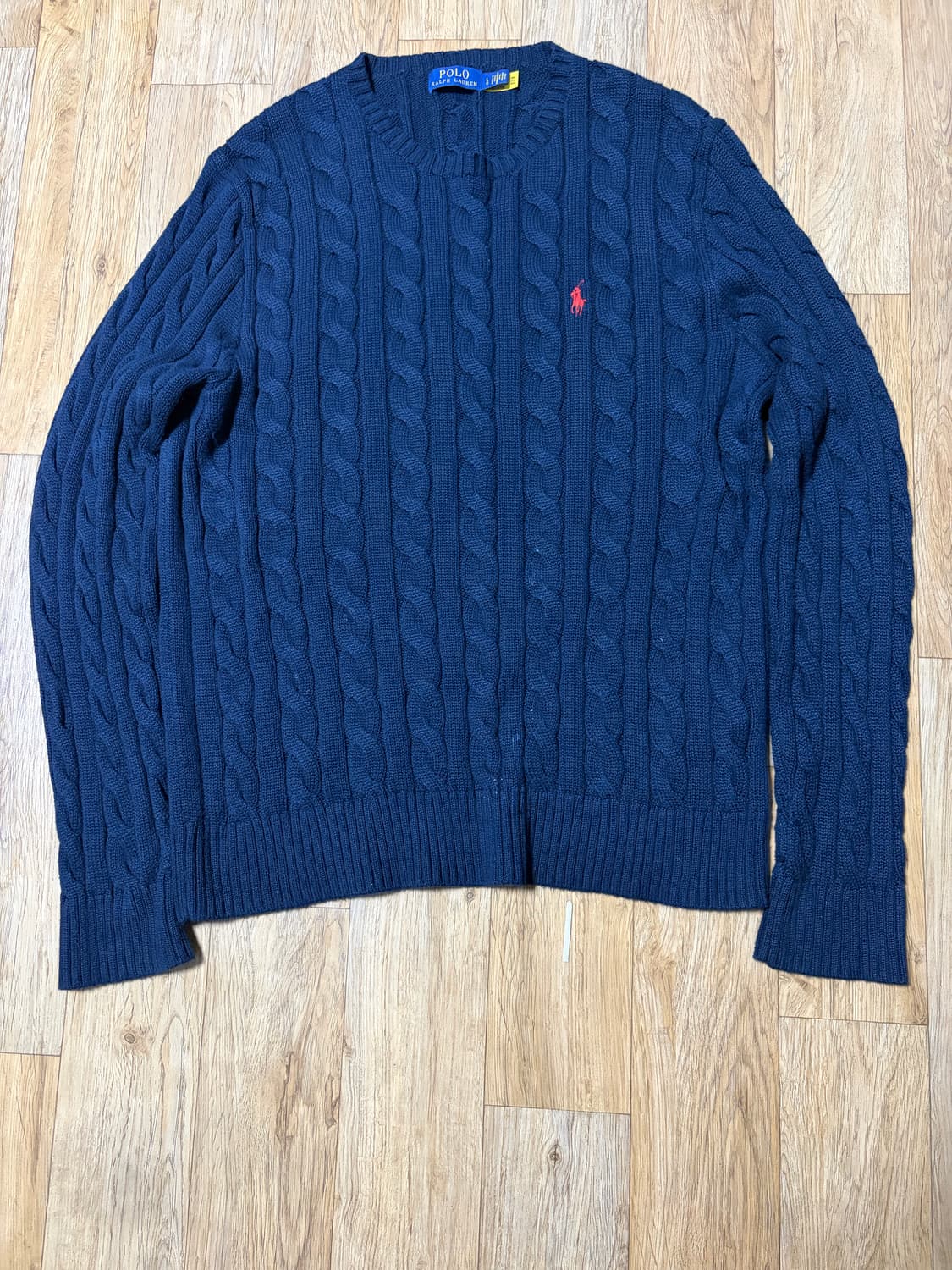 폴로 랄프로렌 케이블 니트 코튼 스웨터 L 상품이미지2