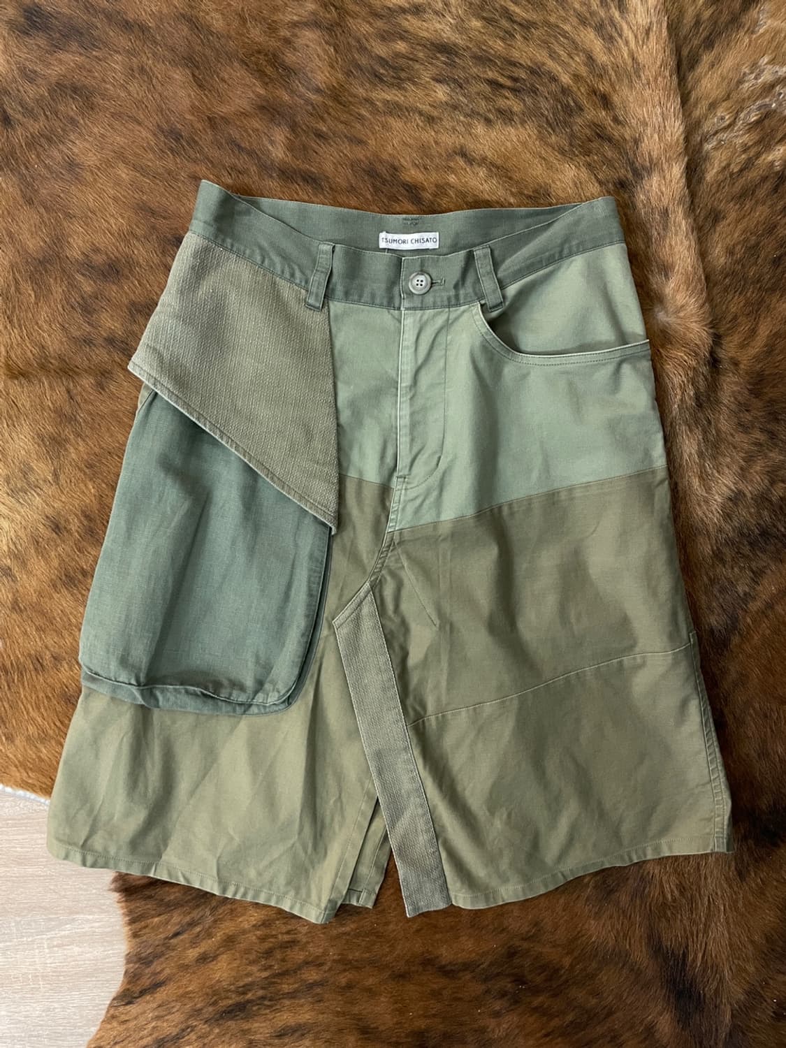 츠모리 치사토 패치워크 미디 스커트  상품이미지1