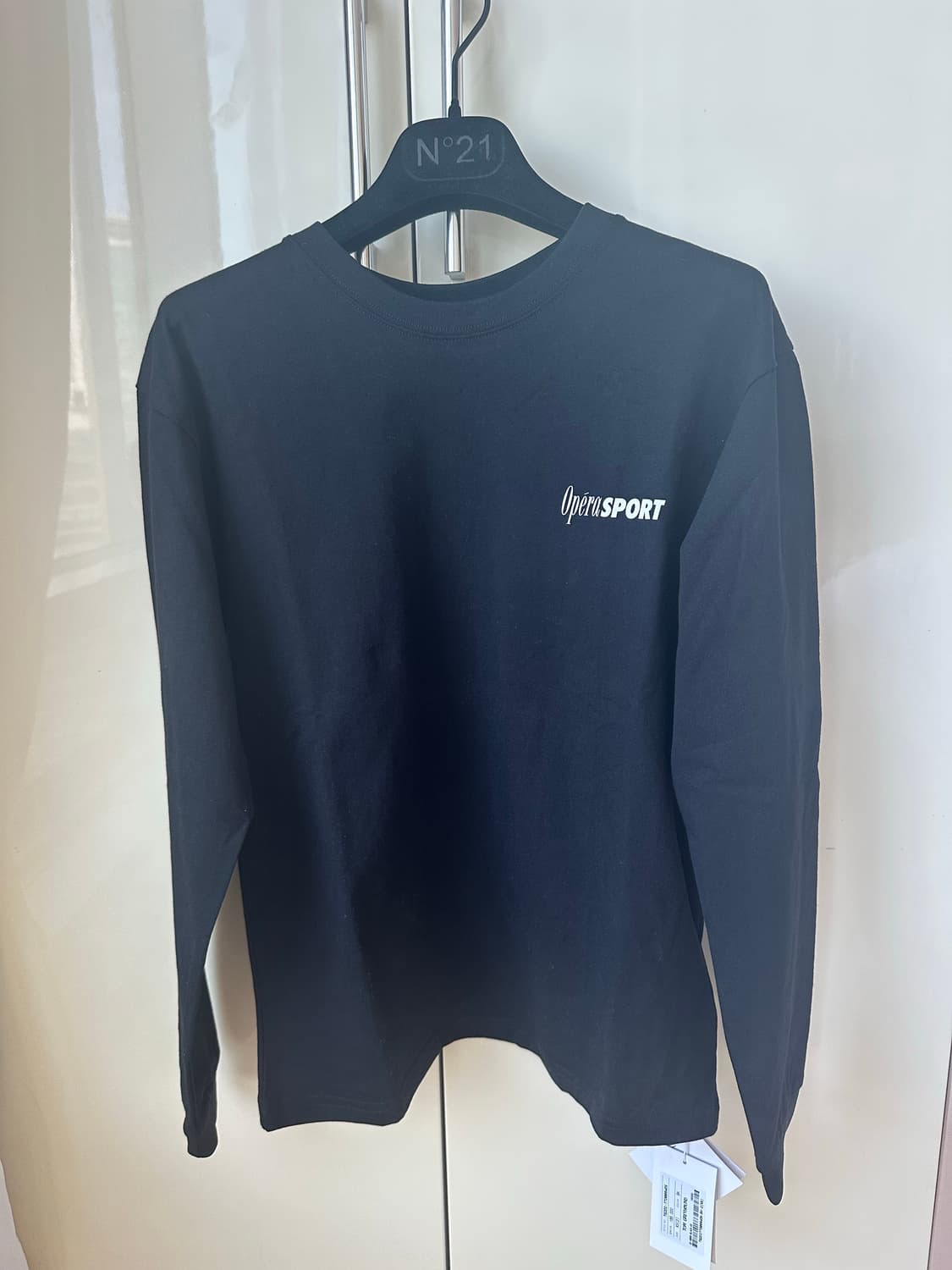 오페라 스포츠 긴팔 티셔츠 블랙 XS (택달린 신제품) 상품이미지1