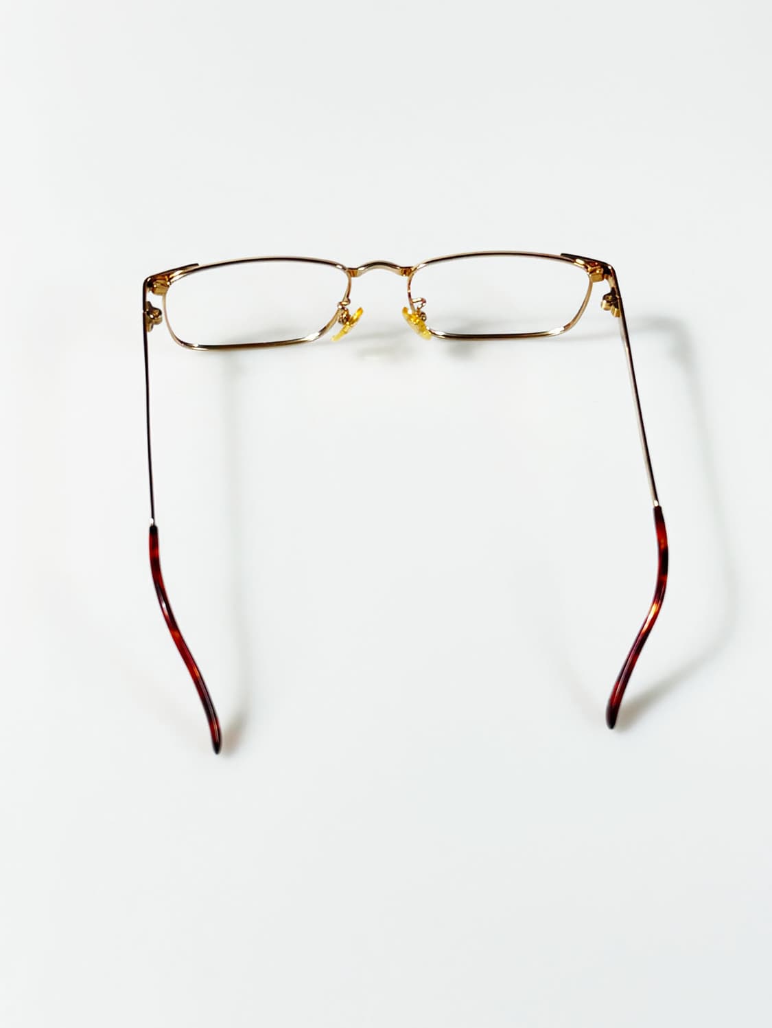 90s P.S.C FASHION 골드 메탈 슬림 스퀘어 빈티지 안경 상품이미지5