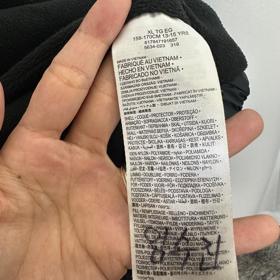 조던 여자 기모 후드패딩 검정 XL 상품이미지9