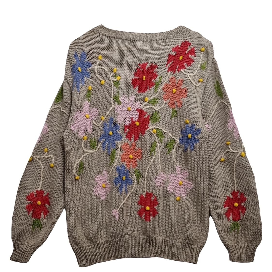 TOMATSU BOUTIQUE 플라워 자수 니트 코튼  상품이미지2