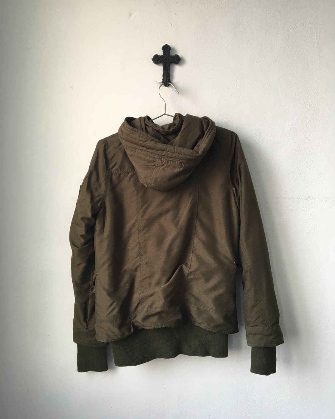 Button point hood high neck jacket 상품이미지3