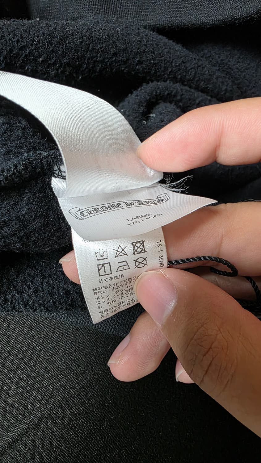 [새상품급,L]크롬하츠 홀스슈 플로랄후드티 블랙 상품이미지9