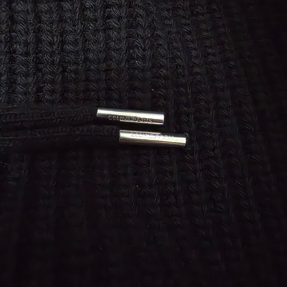 {클로젯}{Xs}[실측M~L]셀린느 리브드 니트 후드티 상품이미지5