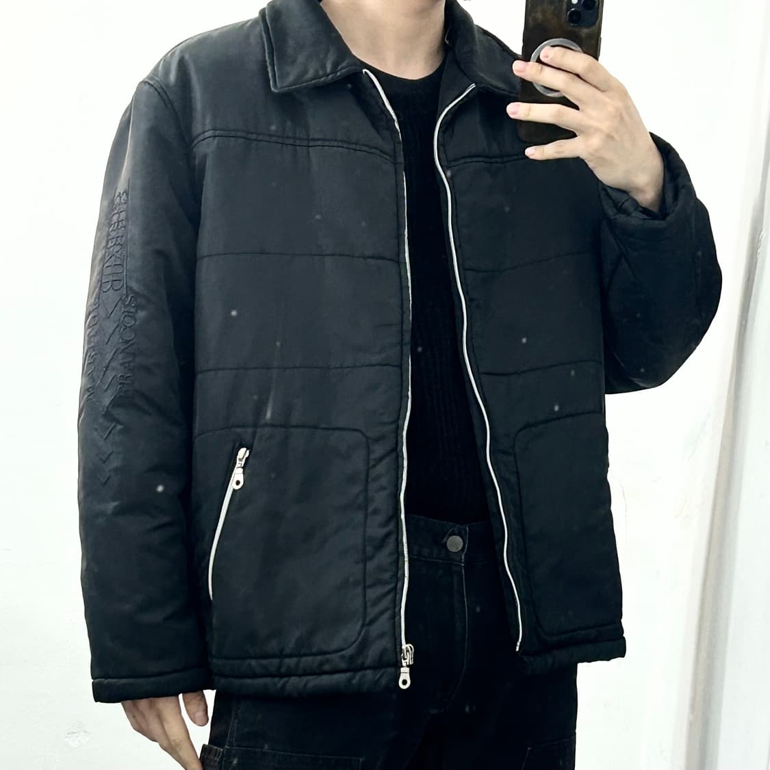 마리떼 프랑소와 저버 90s 사이드 로고 패디드 자켓 상품이미지5