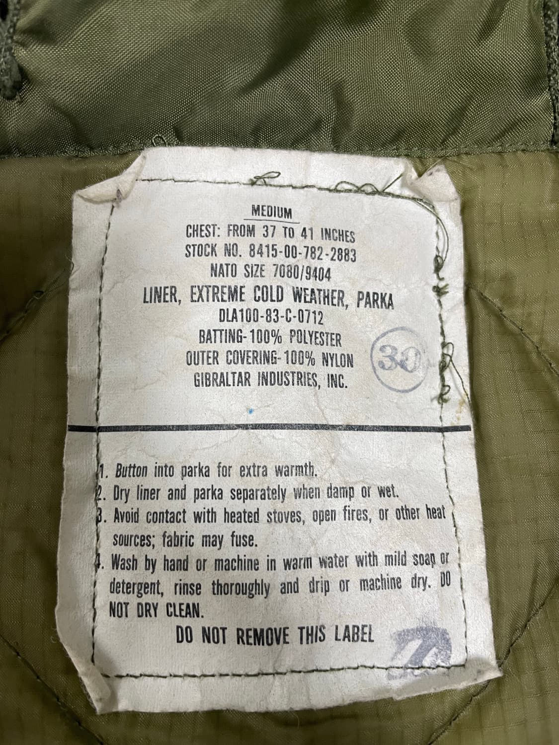 m65 피쉬테일 og 오리지널 미디움 세트 개파카 상품이미지4