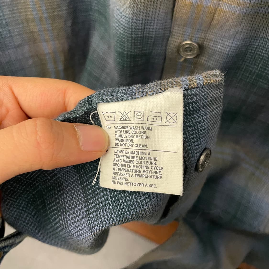 할리데이비슨 디스트레스드 포켓 로고 멀티 체크 셔츠 상품이미지8